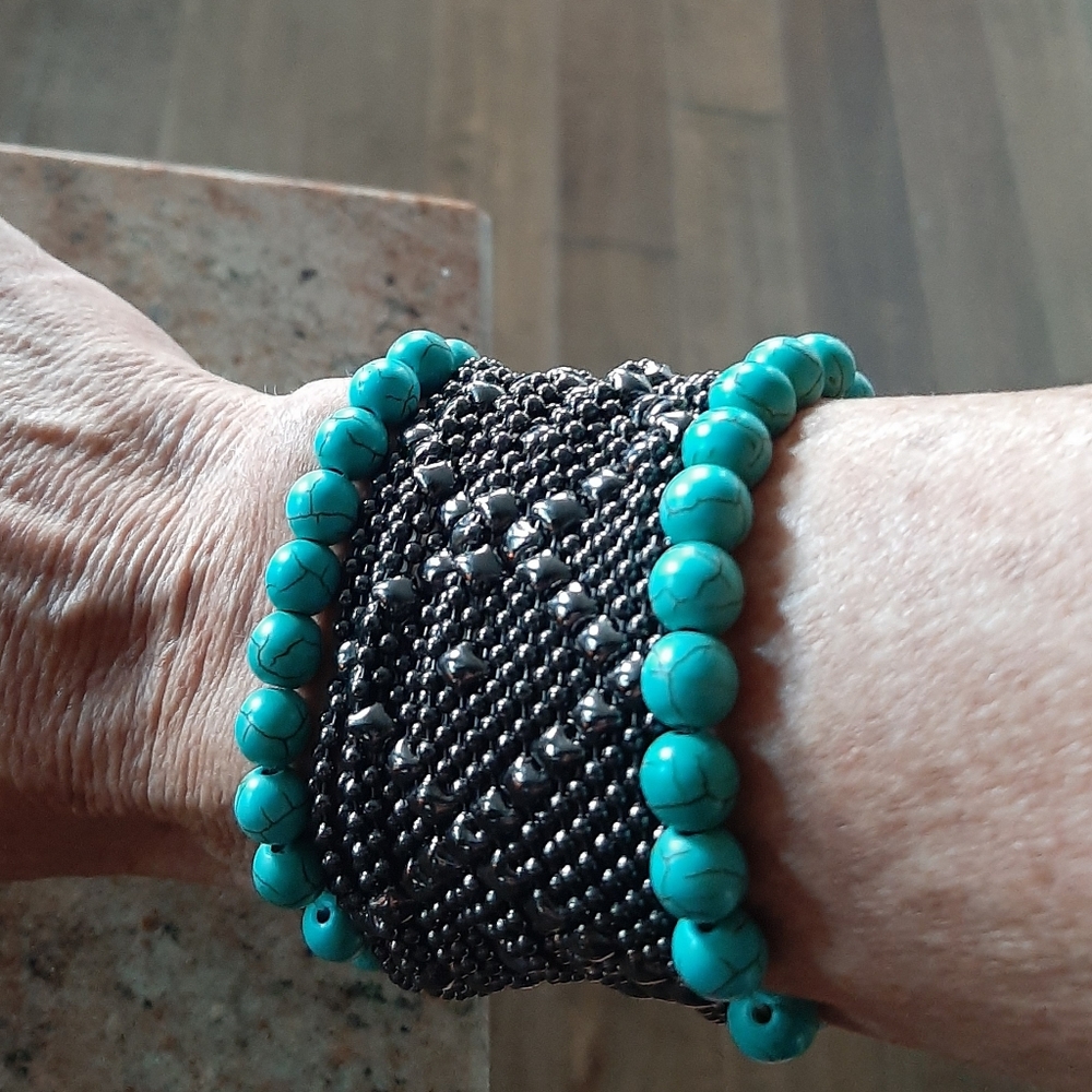 SG LIQUID METAL COLLECTION Black Chrome bracelet - Picture 7 of 11